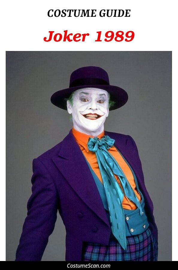 Joker 1989 costume