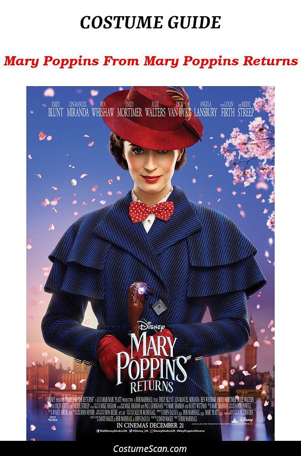 Mary Poppins From Mary Poppins Returns costume