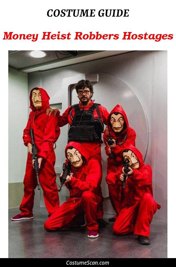 Money Heist Robbers Hostages costume