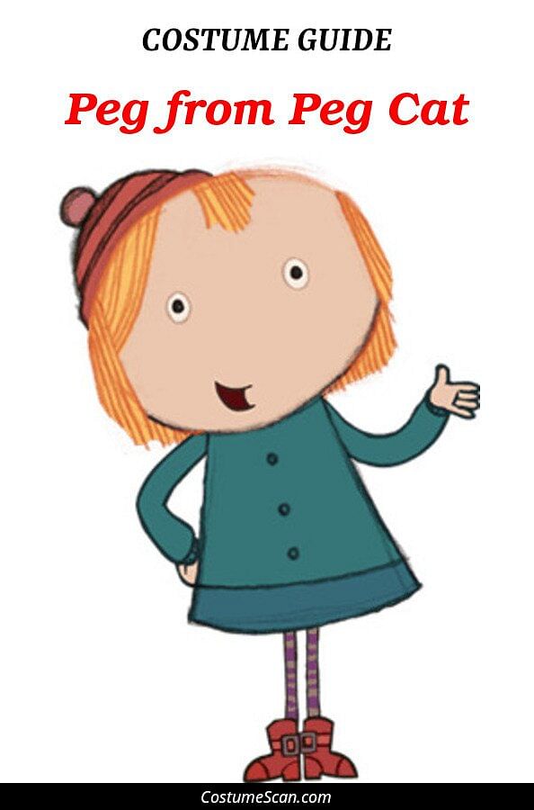 Peg from Peg Cat costume