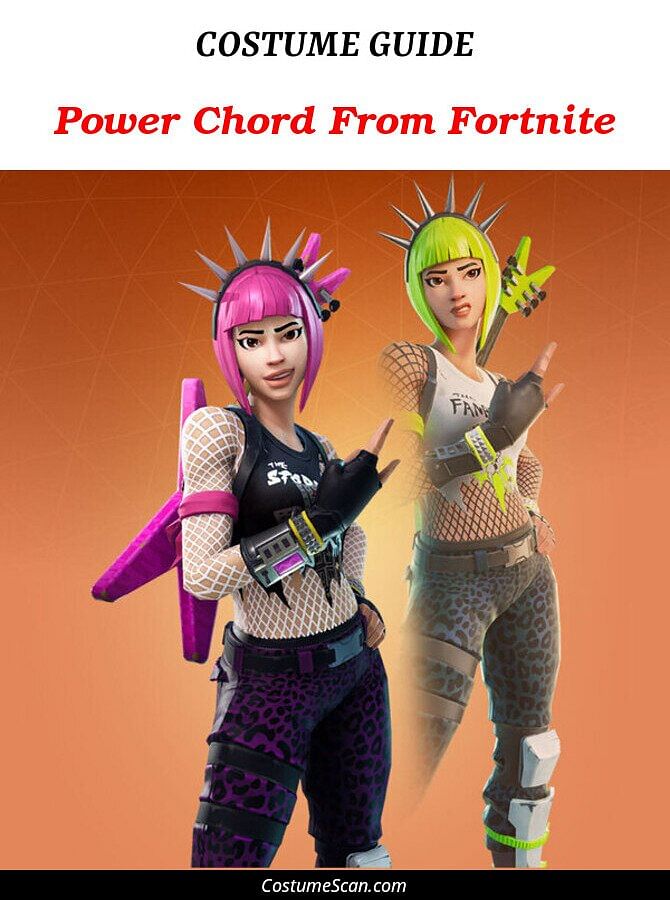 Power Chord From Fortnite costume