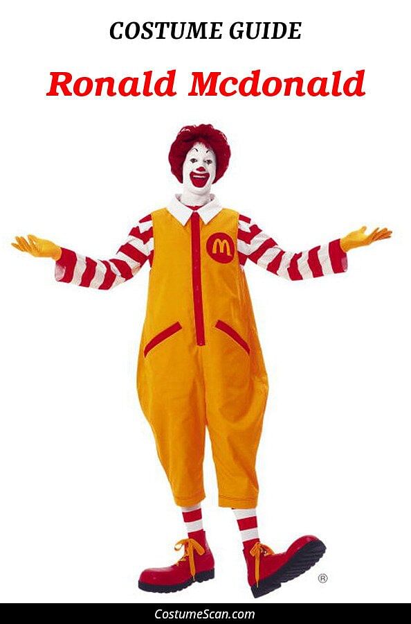 Ronald Mcdonald costume