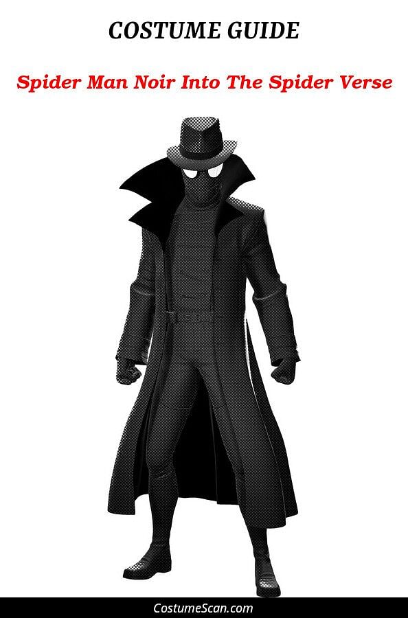 Spider Man Noir Into The Spider Verse costume