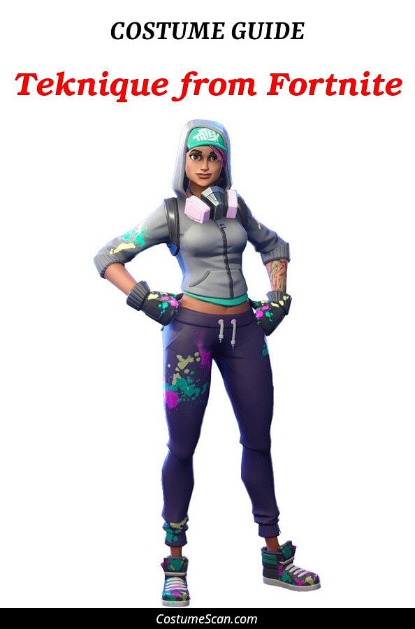 Teknique from Fortnite costume